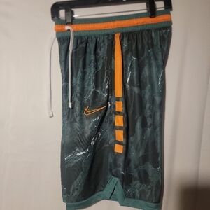 Nike Air Dri-Fit Elite Green Marble Basketball Mens Shorts Size S New BV9229-361